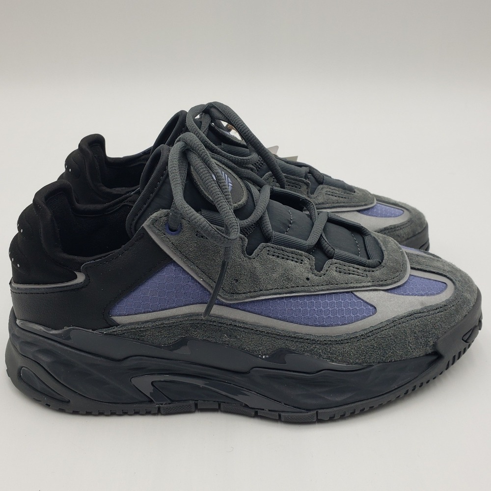 adidas Niteball Carbon Orbit Violet Sneakers Mens Sz 5.5 Suede Athletic Shoes
